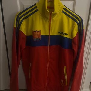 Adidas Ecuador Soccer Yellow and Red Track Jacket